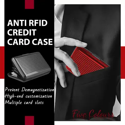 $4.99 • Buy New Deluxe Aluma Wallet Credit Card Holder Anti RFID Scanning Aluminum Case Oz