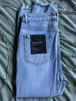 Decjuba Jeans Size 14 New Slim High Rise Crop • $65