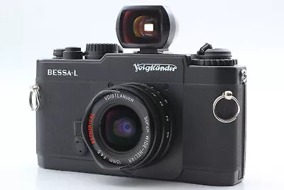 [N MINT] Voigtlander Bessa L Black Rangefinder Film Camera 15mm F4.5 Lens JAPAN • $479.99