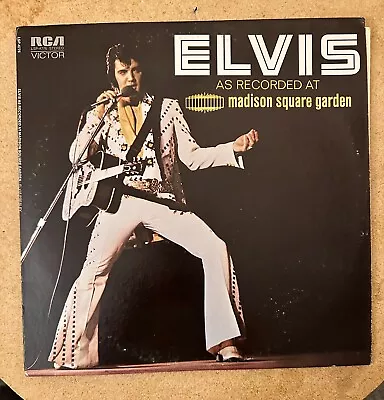 ELVIS-As Recorded At Madison Square Garden - LIVE- LP  - RCA LSP-4776 Tested • $8.95