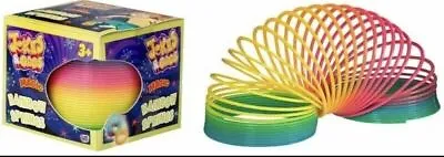 2 X Rainbow Spring Coil Fun Kids Toy Magic Stretchy Bouncing. • £6.99