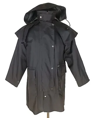Driza Bone Brown Waxed Short Length Riding Coat Jacket Size S* • $72