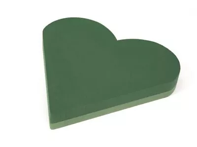 Oasis Floral Foam Solid Heart Frame  12 Inch 31 Cm DIY Funeral Tribute Free Card • £7.99