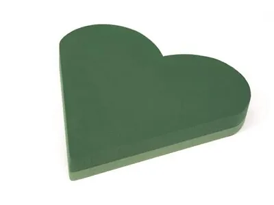 Oasis Floral Foam Solid Heart Frame 18 Inch 45cm DIY Funeral Tribute FREE CARD • £10.99