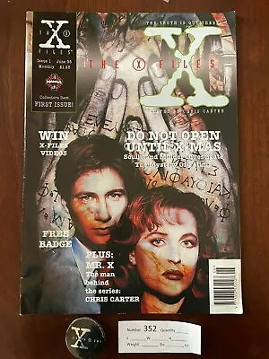 $19.99 • Buy X-Files Issue 1; Large Format; June 1995; MANGA; Free Badge (PIN); INV# 352