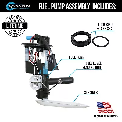 QFS Fuel Pump Module Assembly For 16-21 POLARIS RZR XP4 Turbo S MD Intl 2521709 • £153.98