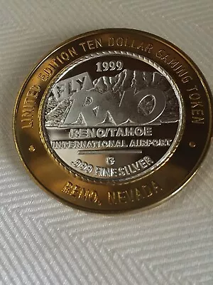 $29.95 • Buy $10 Gaming Token Fly RNO 1999 -Ford Coupe 1940 Reno/ Tahoe International Airport
