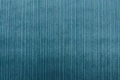 Valdese Weavers Striato Bayou Teal Blue Velvet Upholstery Fabric By Yard 57 W • $24.99