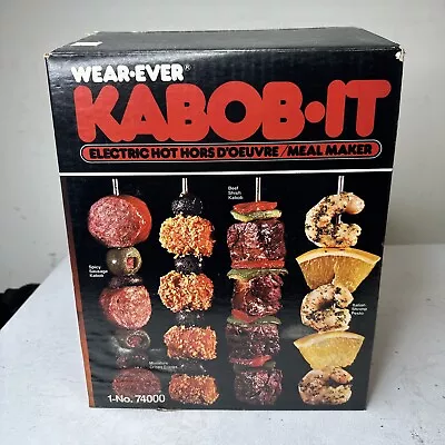 Wear Ever Shish Kabob-It 74000 Rotisserie Machine 80's New Open Box SEALED Parts • $80