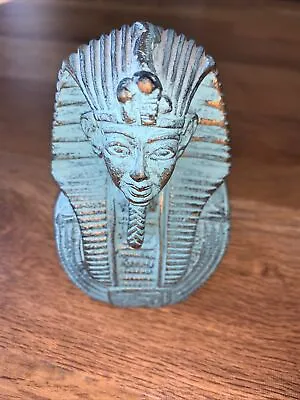 EGYPTIAN BUST OF KING TUT: Faux Green Bronze Finish3.5  • $1.99