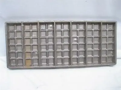Vintage Filled Chocolate Candy 7-Bar Mold 12 Square Confectioners Tool Tray Pan • $119.99