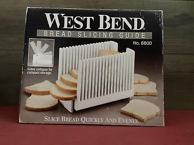 Vintage West Bend Bread Slicing Guide No. 6600 With Box Slice Quickly & Evenly • $29.99