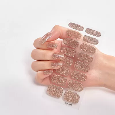 Flash Color Nail Art Stickers Fashion Glitter Gradient Foils Sticker Manicure • $1.08