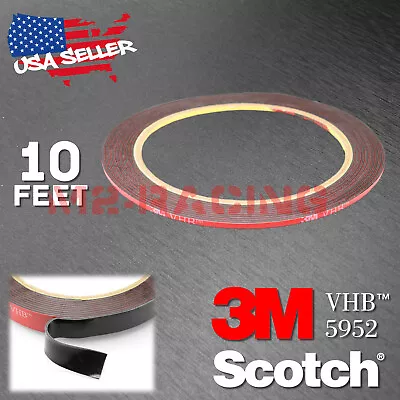 $4.79 • Buy Genuine 3M VHB #5952 Double-Sided Mounting Foam Tape Automotive Car 2mmx10FT