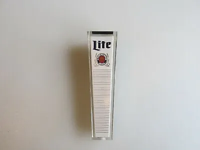 Vintage Miller Lite Four-Sided Acrylic Beer Tap Handle NEW • $14.95