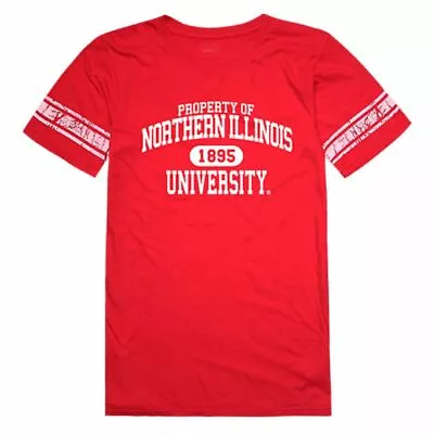 NIU Northern Illinois University Huskies Womens Property Tee T-Shirt Red • $29.95