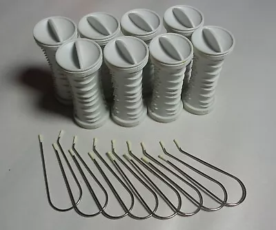 Vidal Sassoon VS372 Replacement Lot Of 8 Medium Hairsetter Hot Rollers & Clips  • $8.50