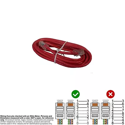 RJ45 UTP Crossover 1236 Network Cable C5e  10FT Belkin R7J304 SKU 141148 • $2.50