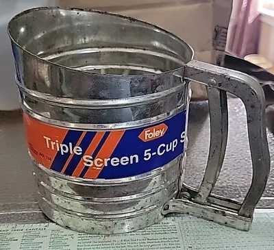 Vintage Foley No. 138 Sift-Chine Triple Screen Sifter - Works. • $5.58