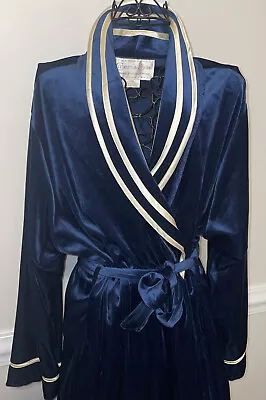 Women’s Robe Vintage Velvet Robe Cinema Etoile Dressing Gown Women's Large Robe • £33.72