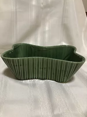 Vintage Succulent Flower Planter USA Pottery Green • $20