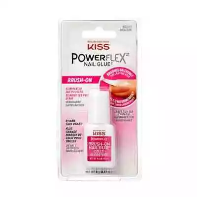 KISS PowerFlex Ultra Hold Brush-On Nail Glue Net Wt. 5g (0.17 Oz.) • $6.99