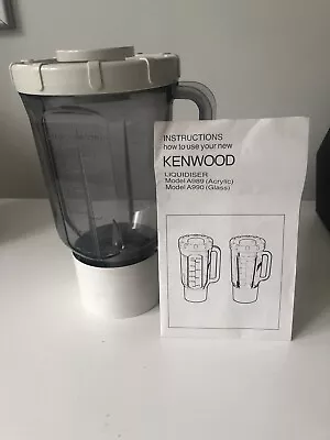 Kenwood Blender / Liquidiser Attachment  Mixers Acrylic Manual KM200 300 900 • $35