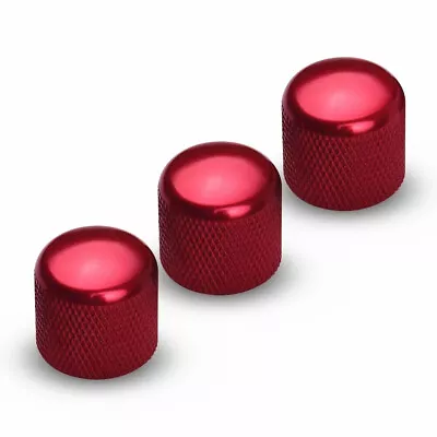 3Pcs Volume Tone Control Knobs Metal Dome Button Caps For Electric Guitar/Bass • $11.99