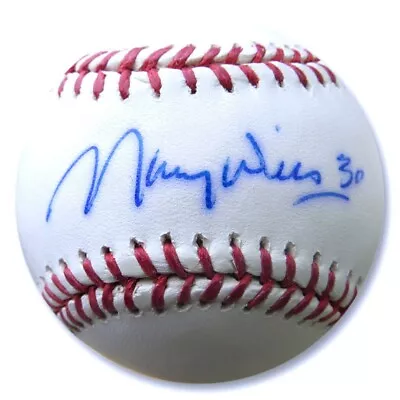 Maury Wills Signed Autographed MLB Baseball Los Angeles Dodgers #30 JSA TT40907 • $59.99