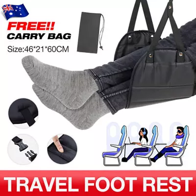 $9.59 • Buy Travel Foot Rest Footrest Leg Pillow Airplane Flight Foam Cushion Sling Hammock