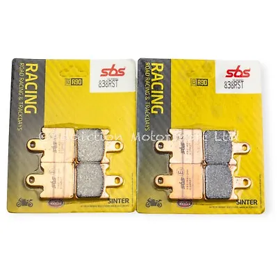 2x Pairs Of Kawasaki ZZR1400 2006-19 SBS Sinter Front Brake Pads - 838RST • £109.27