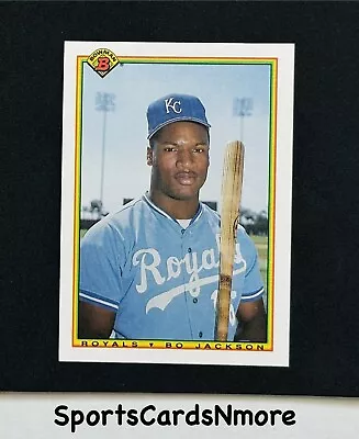 Bo Jackson 1990 Bowman Baseball Card #378  Royals * CENTERED * NM - MT Or Better • $1.59