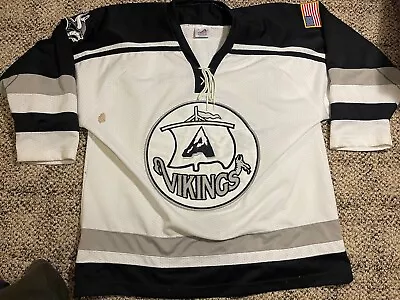 Vikings Lawrence University #88 Hockey Game Jersey Sz Men XL Wayne Gretzky Auto • $59.99