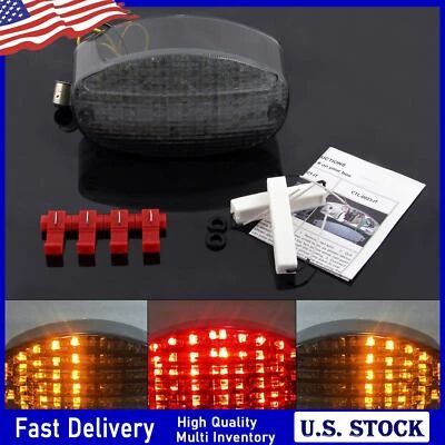 $52.68 • Buy Taillight Integrated Turn Signals For Yamaha YZF600R Vstar 650 1100 Custom CP