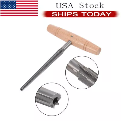 Guitar Bridge Pin Hole Hand Held Reamer T Handle Tapered Fluted Reaming Tool USA • $20.91