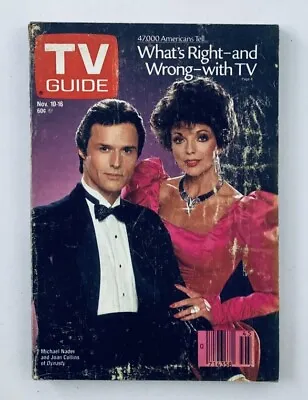 TV Guide Magazine November 10 1984 Michael Nader Joan Collins Dayton Ed No Label • $13.45