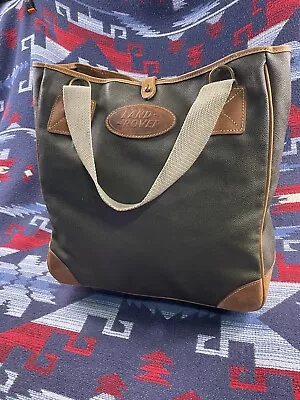 LEATHER Bag Crossbody MULHOLLAND BROTHERS Leather LAND ROVER Tote VINTAGE 90s • $99.99