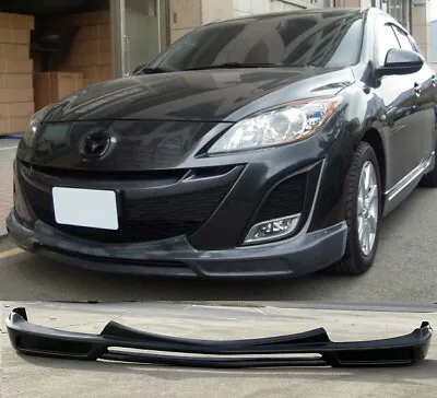 $89.88 • Buy Fits 09-11 Mazda3 Mazda 3 K-Style PU Front Bumper Lip Spoiler Body Kits Splitter
