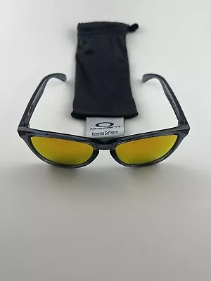 Oakley Frogskins Crystal Black Frame Orange Iridium Lens Gen 2 90’s Fire 03-086 • $249.99