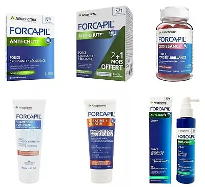 FORCAPIL Hair Loss Activ 30-90 Capsules -60 Gummies -Spray -Keratin Shampoo-Mask • £45.99