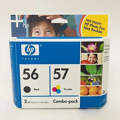 $13.98 • Buy HP Invent Ink Cartridge 56 Black 57 Tri-color Inkjet Print Combo Pack Expired