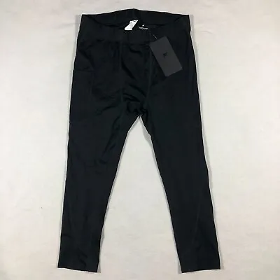 Fabletics Tight Mens Medium The Baseline Tight 3/4 Obsidian Phone Pocket NEW $70 • $39.95