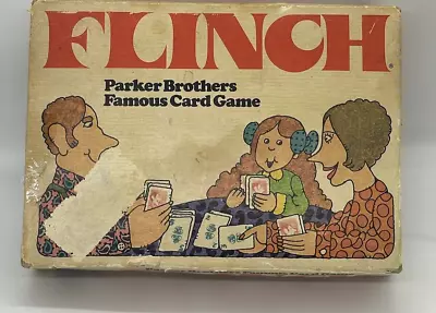 Vintage 1976 FLINCH Parker Brothers Famous Card Game - Family Board Game • $16.95