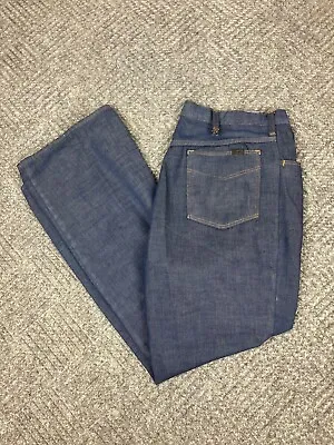Vintage 60s Sears Roebucks Denim Jeans Mens Size 36x30 Dark Wash Adult • $35