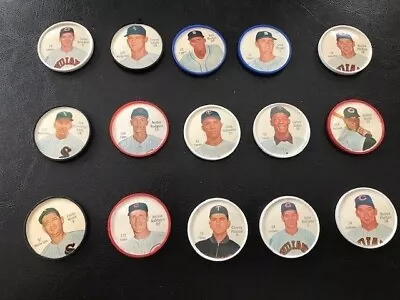 1962/63 Salada Tea Baseball Coins Lot Of 15 Includes HOF And All-Stars From MLB • $125