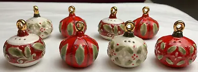 $15.79 • Buy Vintage Ceramic Christmas Ornament Salt & Pepper Shakers Lot Of 4 Sets