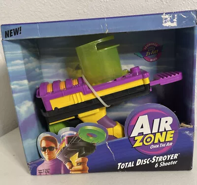 NOS Air Zone Disc Stroyer Shooter Dart Zone Foam Blaster Dart Gun RARE Vintage • $65.77