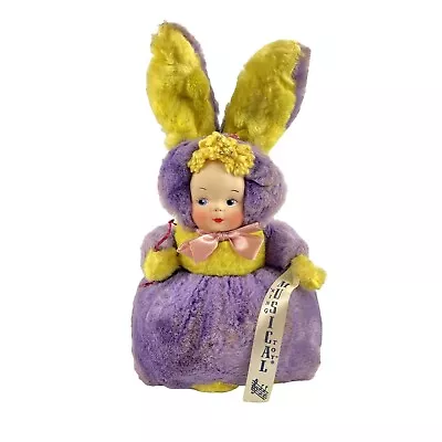 Vintage King Toy CO. Revolving Musical Bunny Plush Doll 12”  Missing Spinner • $38.94