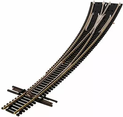 Atlas N Scale Code 55 NiSi Manual LH Curved Turnout Switch Track 2058 • $18