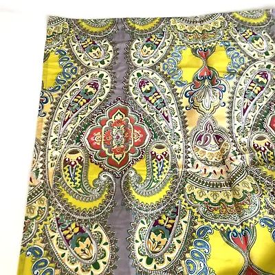 WORLD MARKET Paisley Medallion Shower Curtain Cotton 72x72 In Excellent Cond • $19.95